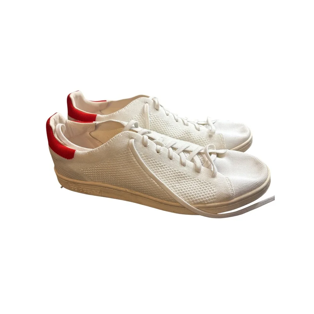 Adidas Stan Smith Primeknit White Red Low Top Sneakers S75148